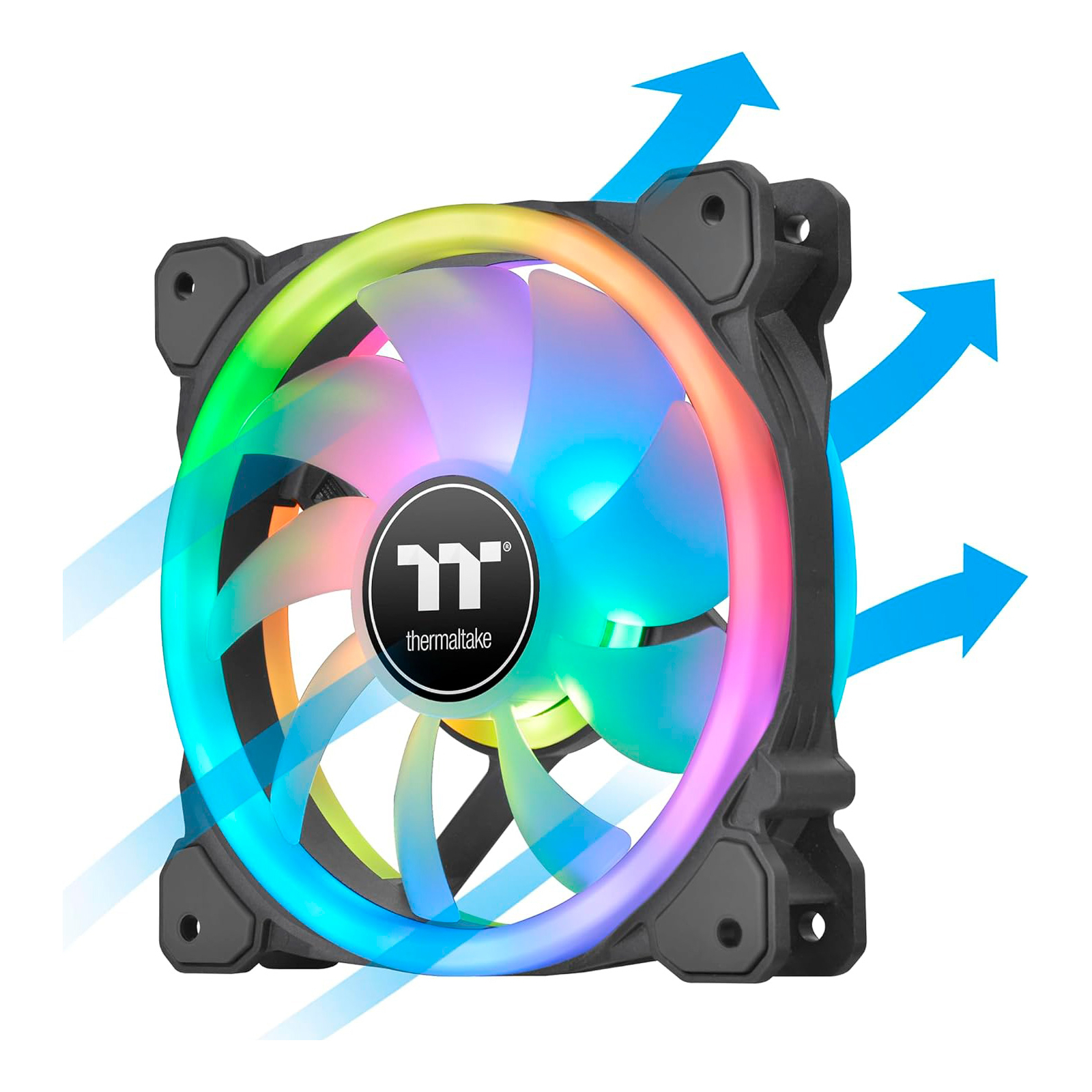 Кулер для корпуса ThermalTake SWAFAN 12 RGB Radiator Fan TT Premium Edition 3 Pack/Fan/12025 (CL-F137-PL12SW-A) изображение 5