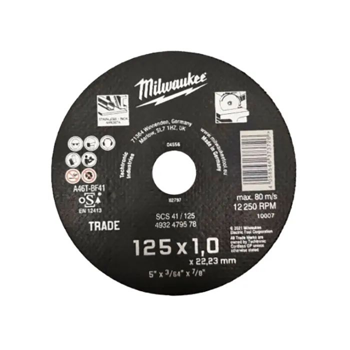 Круг відрізний Milwaukee по металу SCS 41/125x1, 125мм (4932479578)