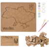 Набор для творчества Rosa Talent Карта Украины 3D пастельные цвета 30.5х37.5 см (4823098532545) изображение 2