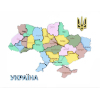 Набор для творчества Rosa Talent Карта Украины 3D пастельные цвета 30.5х37.5 см (4823098532545)