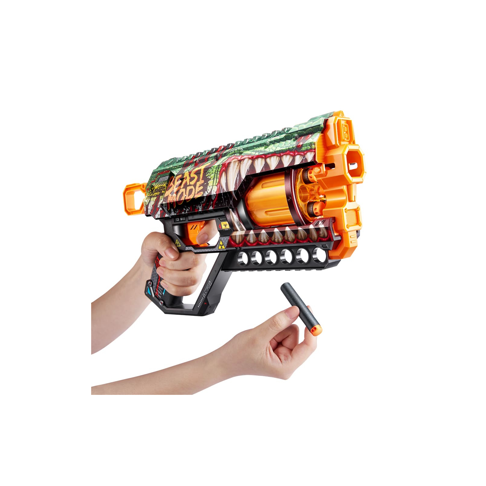 Игрушечное оружие Zuru X-Shot Быстрострельный бластер Skins Griefer Beast Out (12 патронов) (36561A) изображение 4