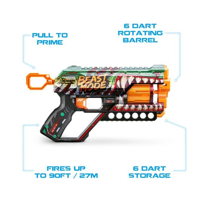 Іграшкова зброя Zuru X-Shot Швидкострільний бластер Skins Griefer Beast Out (12 патронів) (36561A) зображення 6