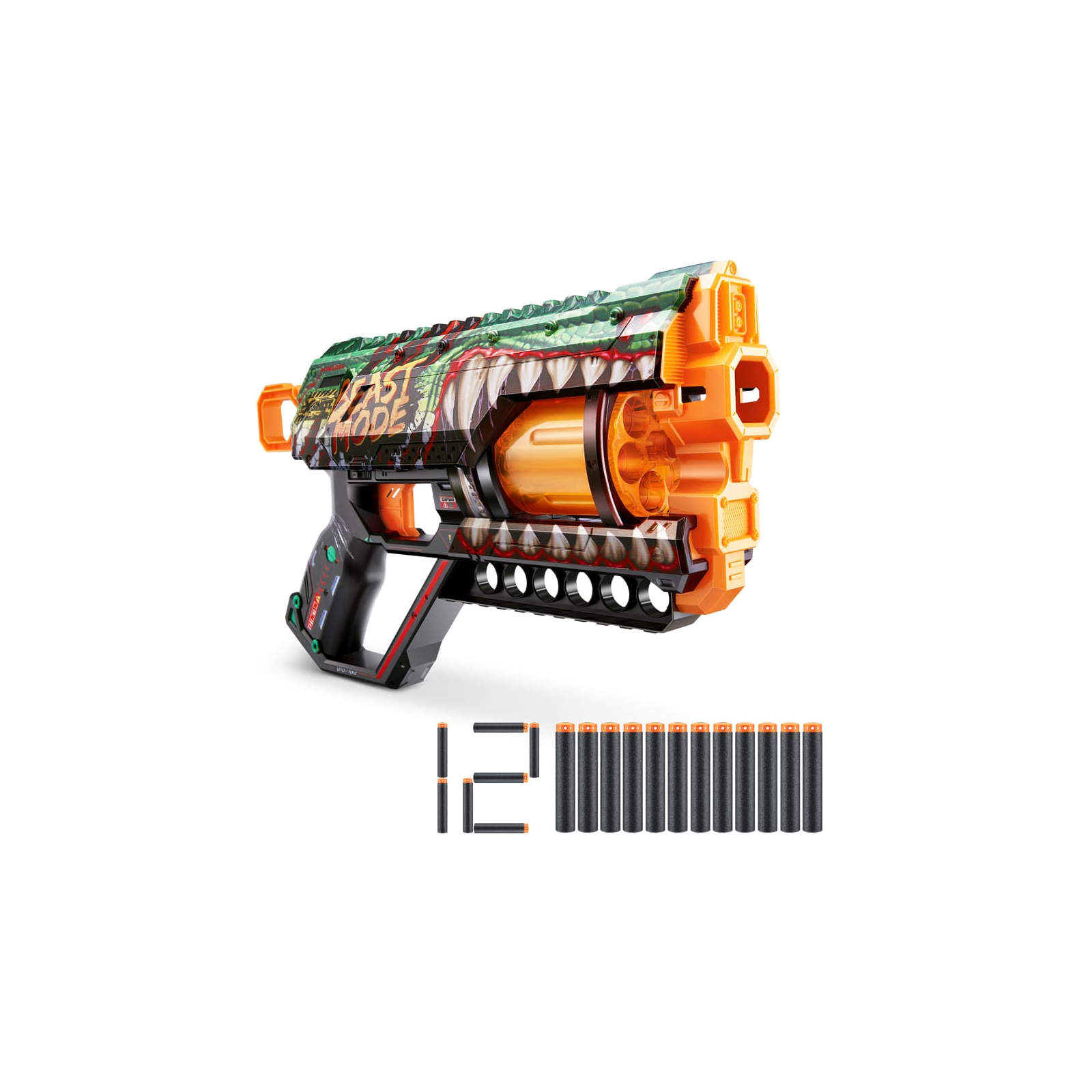 Игрушечное оружие Zuru X-Shot Быстрострельный бластер Skins Griefer Beast Out (12 патронов) (36561A)