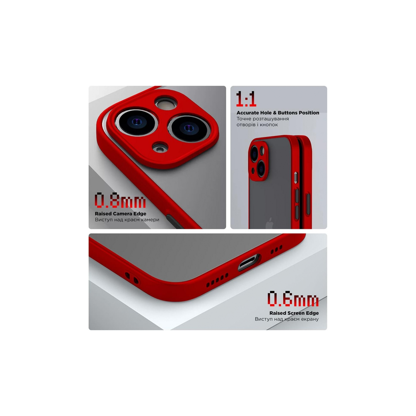 Чохол до мобільного телефона Armorstandart Frosted Matte Xiaomi Redmi Note 13 Pro+ 5G Red (ARM71841) зображення 3