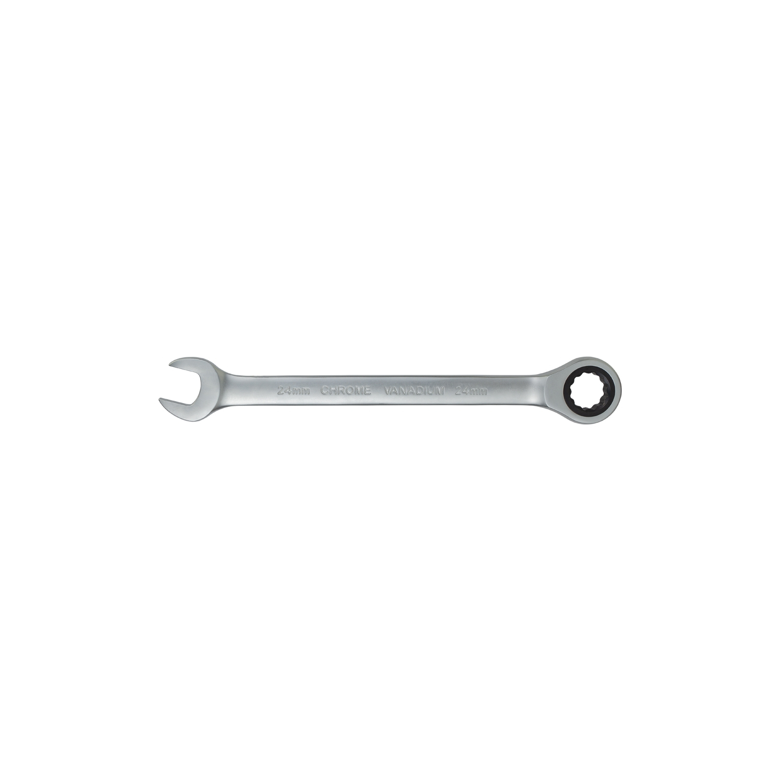 Ключ Sigma рожково-накидной с трещеткой 24мм CrV polished (6022241) изображение 2