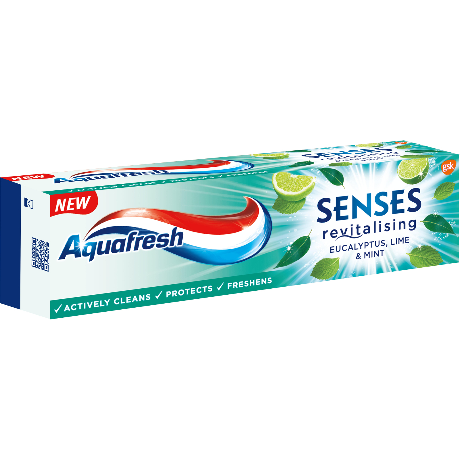 Зубна паста Aquafresh Senses Евкаліпт, лайм та м'ята 75 мл (5054563108746) зображення 2