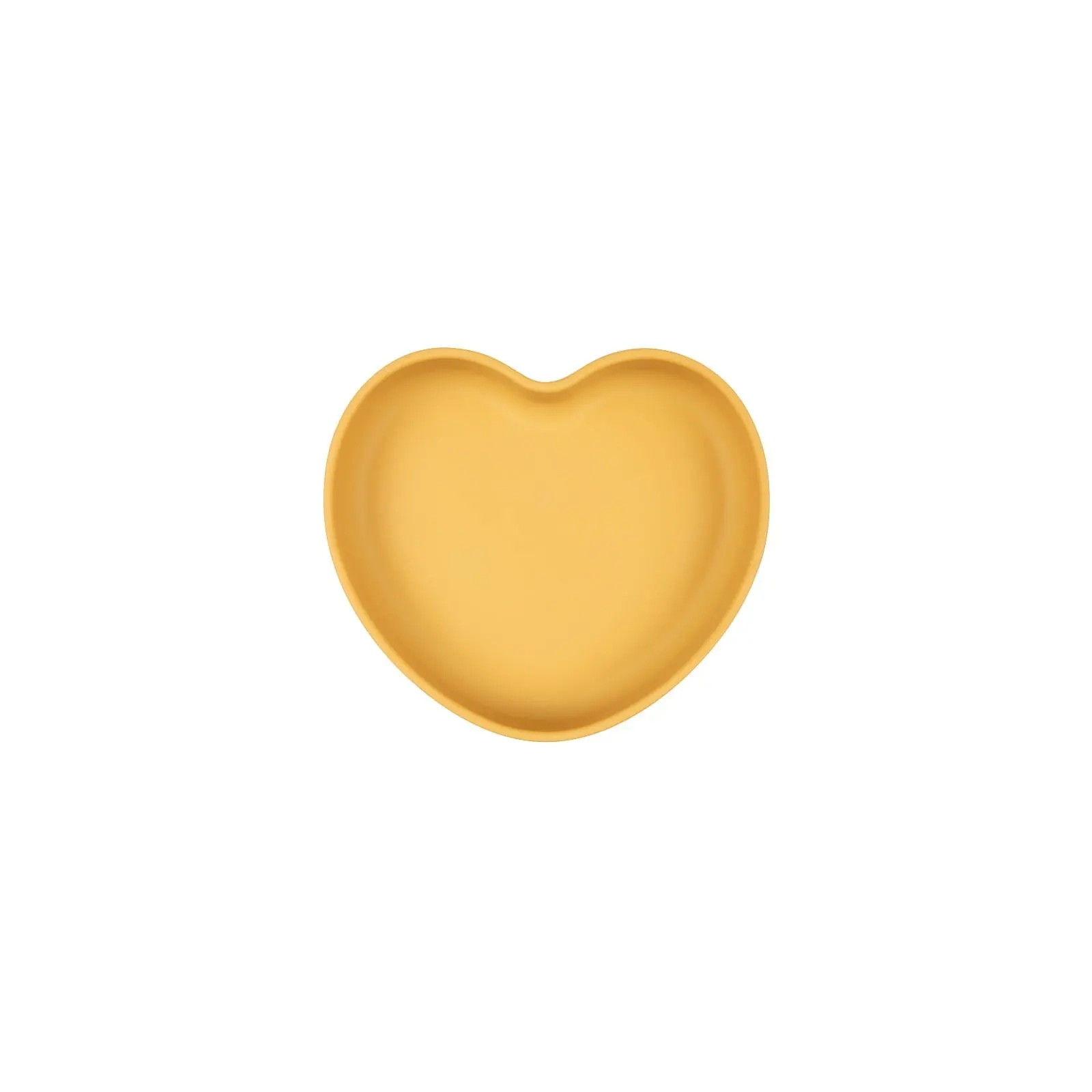 Тарелка детская Canpol babies силиконовая Сердце – желтая (80/309_yel) изображение 2