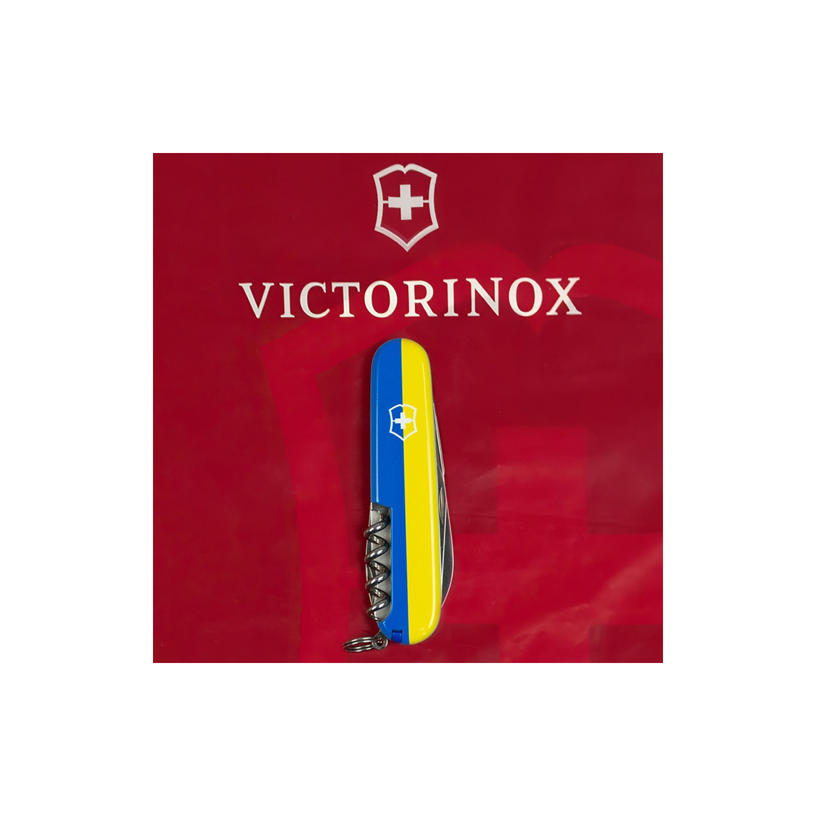 Ніж Victorinox Spartan Ukraine 91 мм Чорний Тризуб готичний синьо-жовтий (1.3603.3_T0636u) зображення 10
