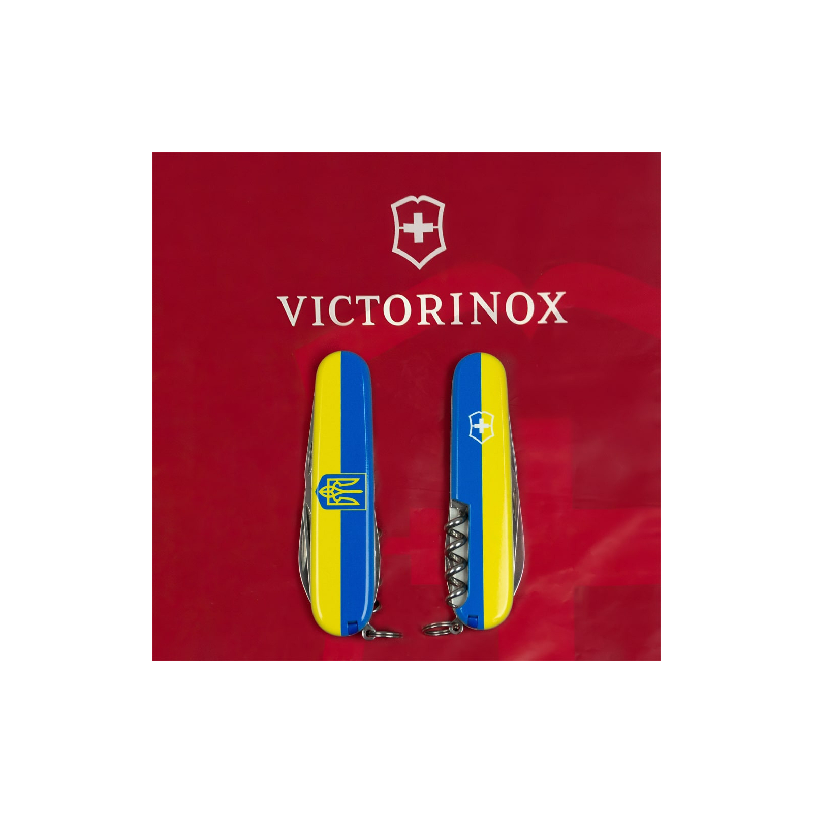 Ніж Victorinox Spartan Ukraine 91 мм Синьо-прозорий/Жовтий (1.3603.T2.8) зображення 11