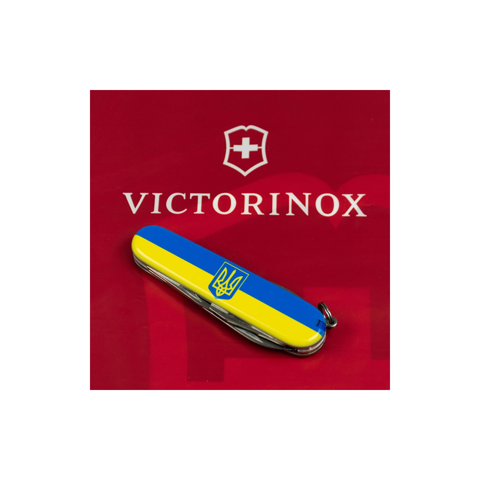 Нож Victorinox Spartan Ukraine 91 мм Червоно-чорний (1.3603.1.3) изображение 3