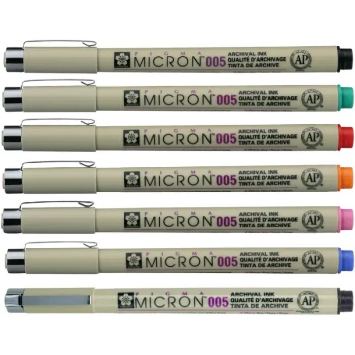Лайнер Sakura Pigma Micron (0.05) 0,2мм Синій (084511318427) зображення 6