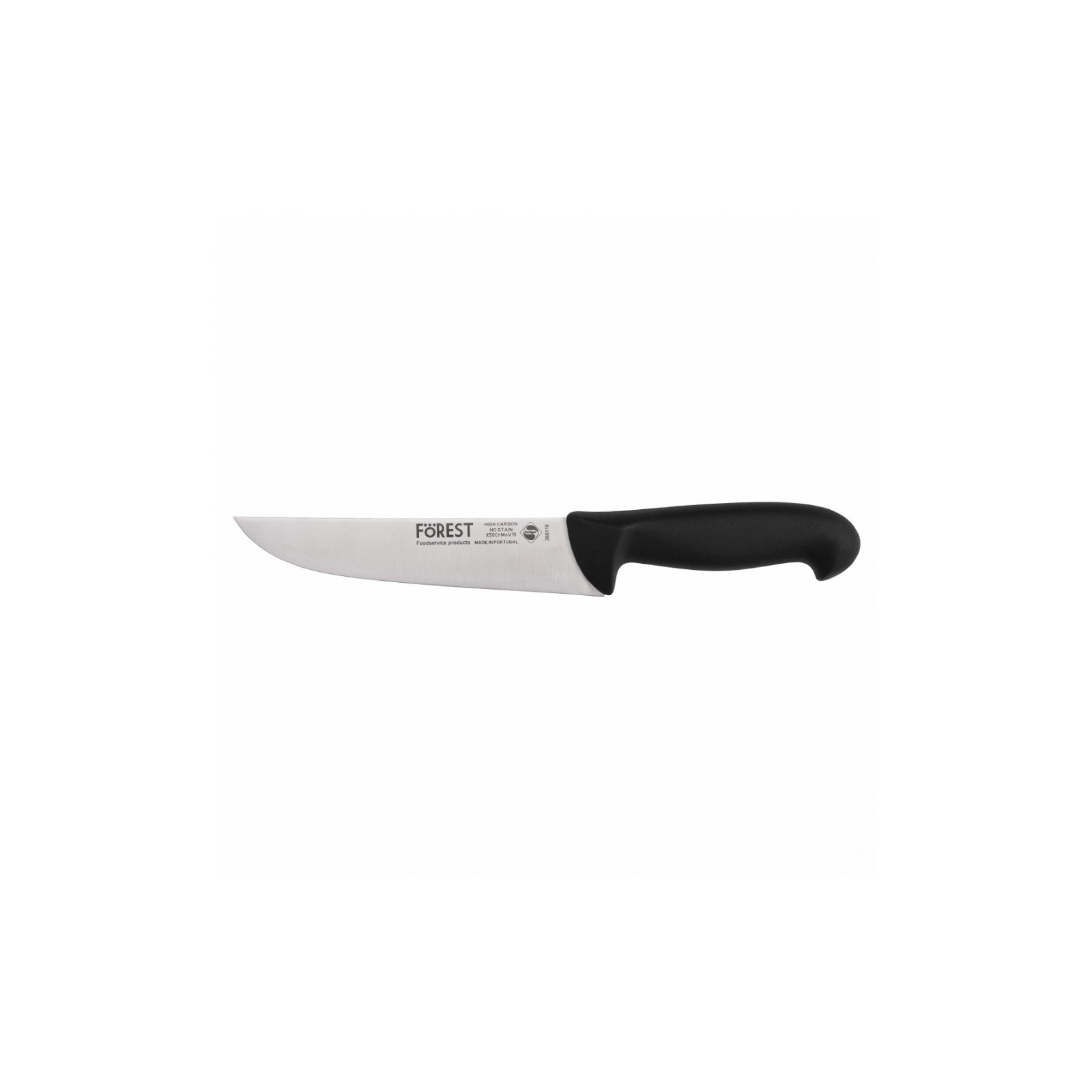 Кухонный нож FoREST м'ясника напівгнучкий 180 мм Чорний (366118)