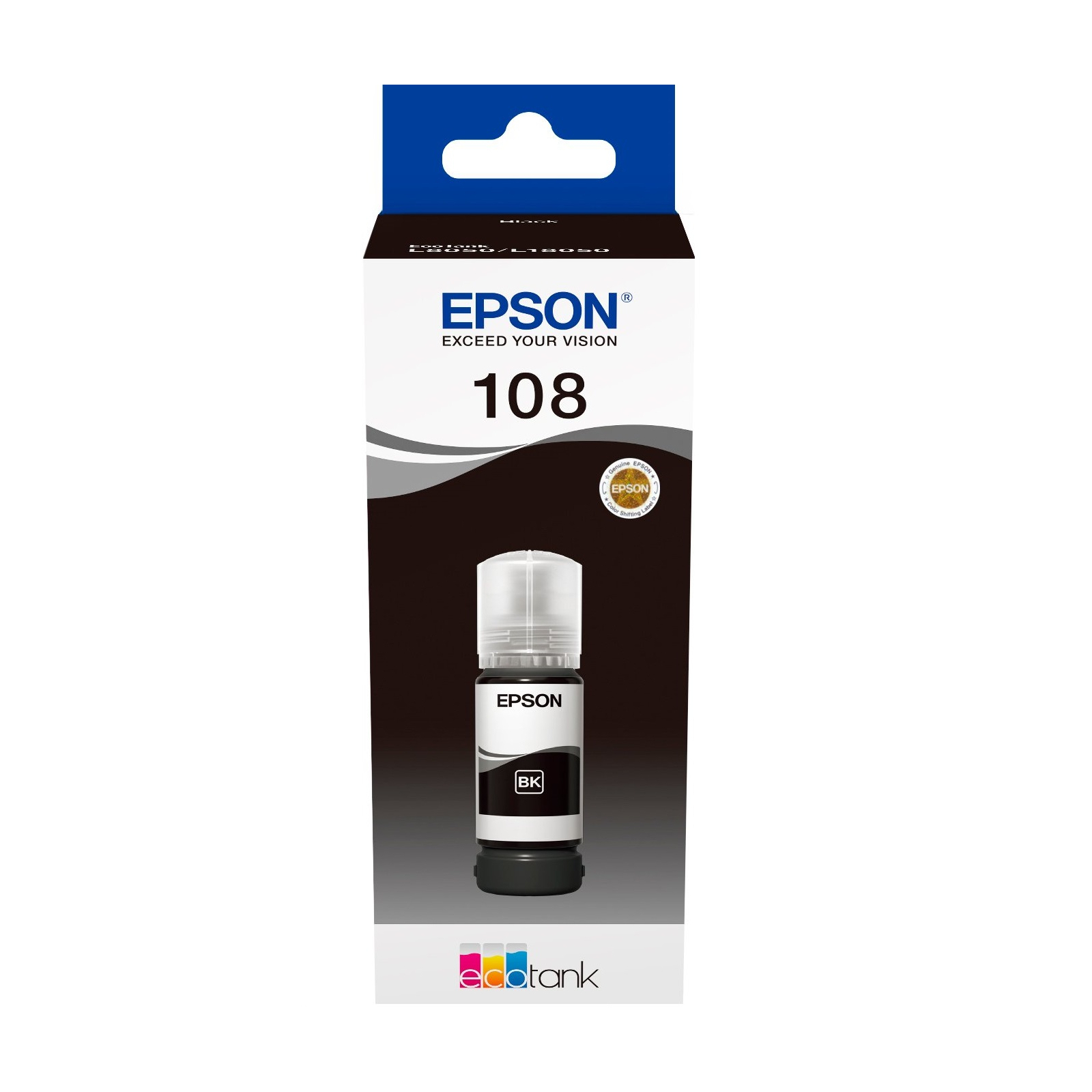 Контейнер с чернилами Epson 108 EcoTank L8050/L18050 black (C13T09C14A) изображение 2