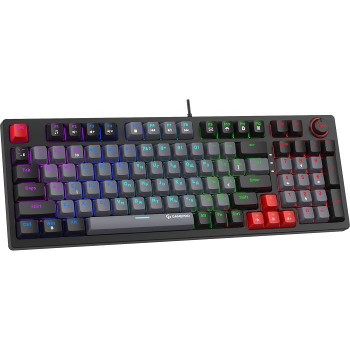 Клавиатура GamePro MK120R LED Red Switches USB Black (MK120R) изображение 2