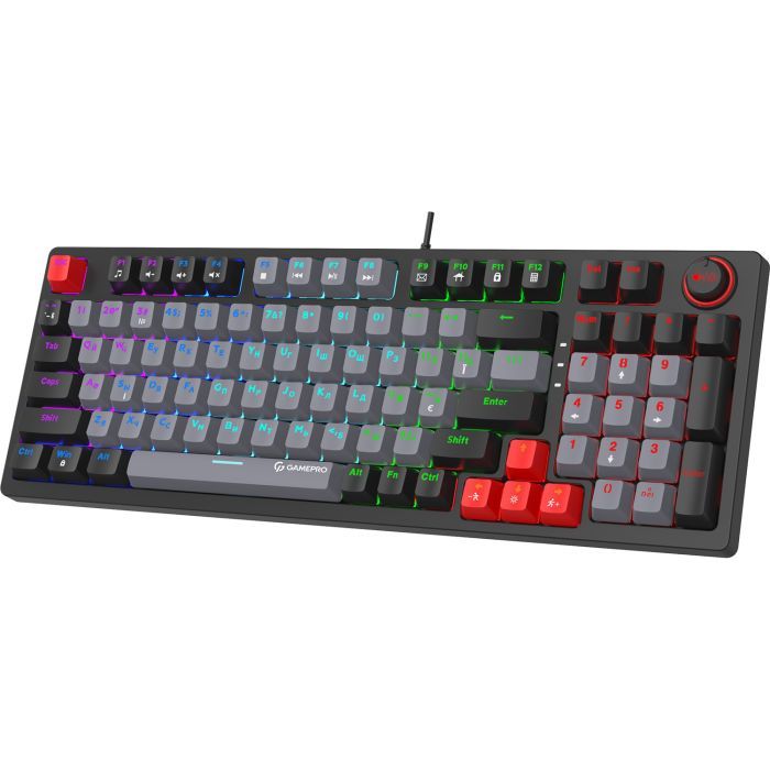 Клавиатура GamePro MK120R LED Red Switches USB Black (MK120R) изображение 3