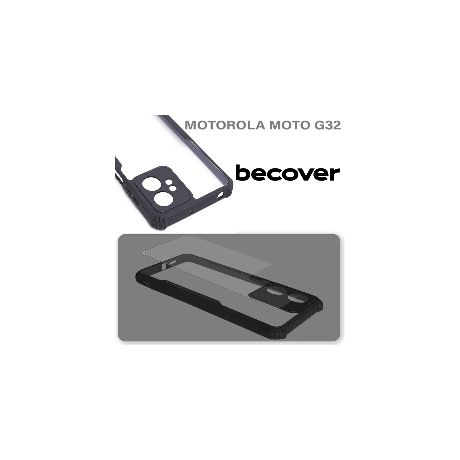 Чохол до мобільного телефона BeCover Anti-Bump Motorola Moto G32 Black (710644) зображення 5