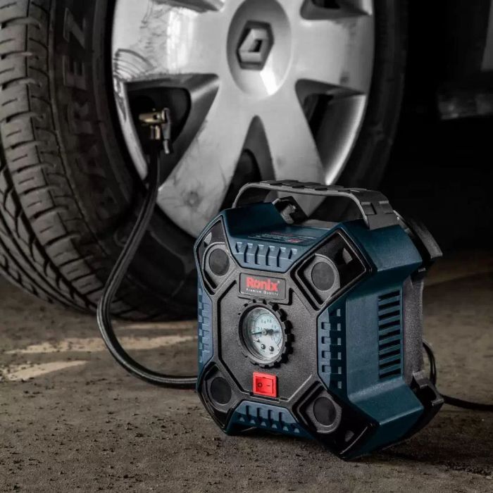 Автомобільний компресор Ronix 12В, 160 PSI, 11 бар, 1100 кПа (RH-4263) зображення 9