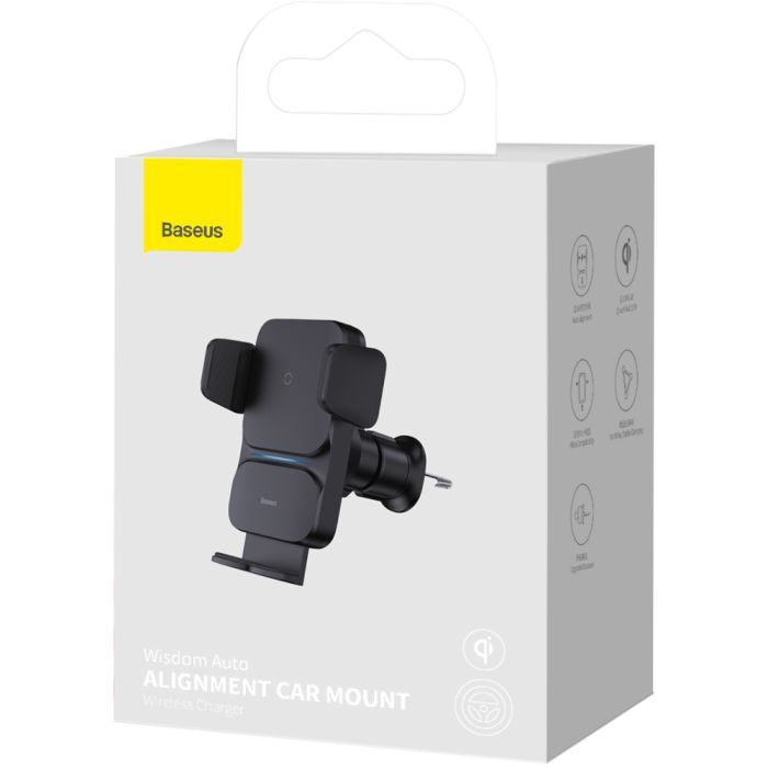 Універсальний автотримач Baseus Wireless Charge QI 15W (CGZX000001) зображення 8