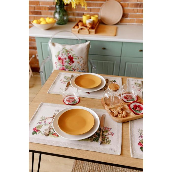 Наволочка Прованс гобеленовая декоративная Букет цветов 45х45 см (034211) изображение 6