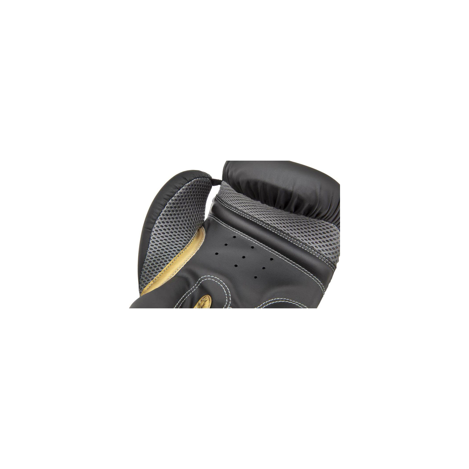 Боксерські рукавички Reebok Boxing Gloves чорний, золото RSCB-12010GB 14 унцій (885652021197) зображення 4
