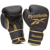Боксерські рукавички Reebok Boxing Gloves чорний, золото RSCB-12010GB 10 унцій (885652021173)