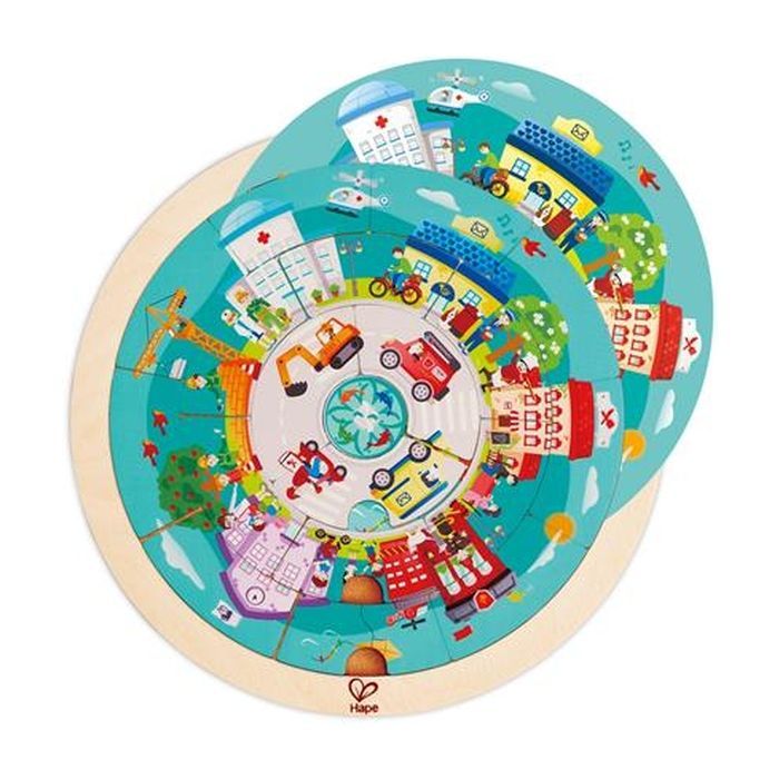 Пазл Hape деревянный город профессий (E1624) изображение 2