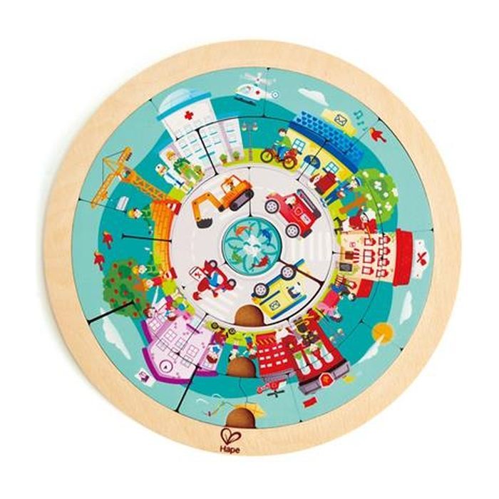 Пазл Hape деревянный город профессий (E1624) изображение 5