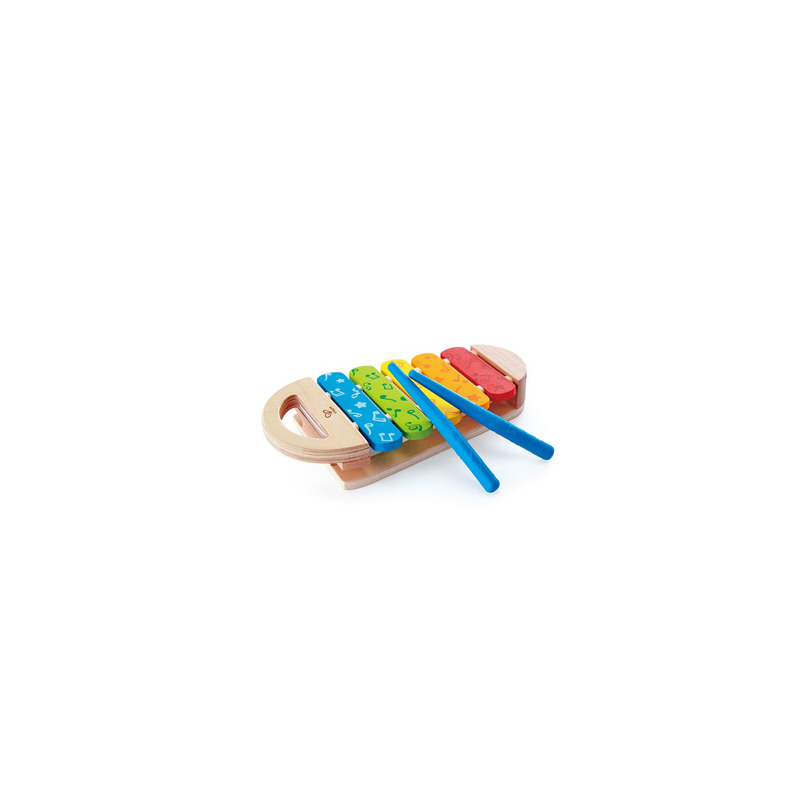 Музична іграшка Hape дерев'яний ксилофон Веселка (E0606) зображення 2