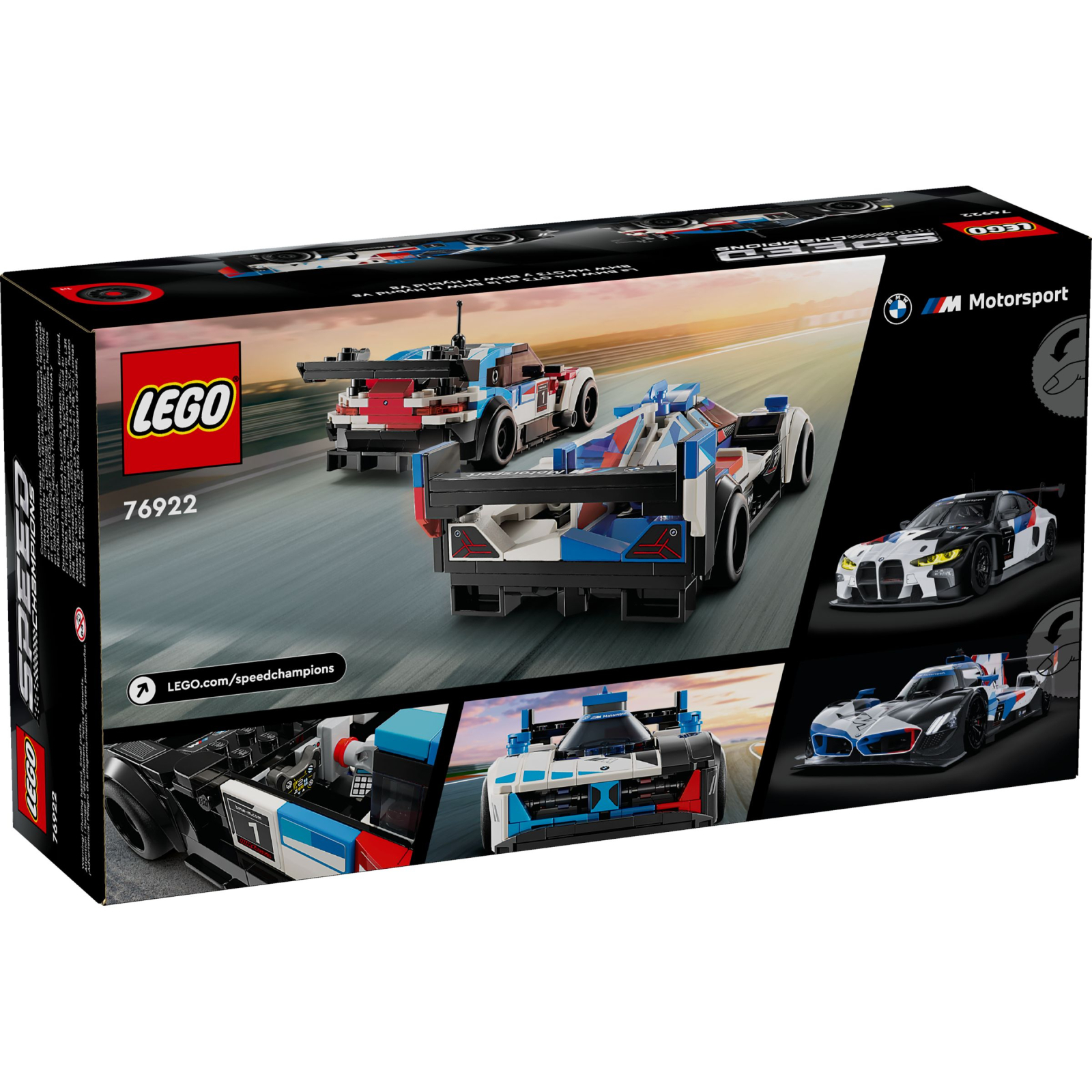Конструктор LEGO Speed Champions Гоночные автомобили BMW M4 GT3 и BMW M Hybrid V8 676 деталей (76922) изображение 8