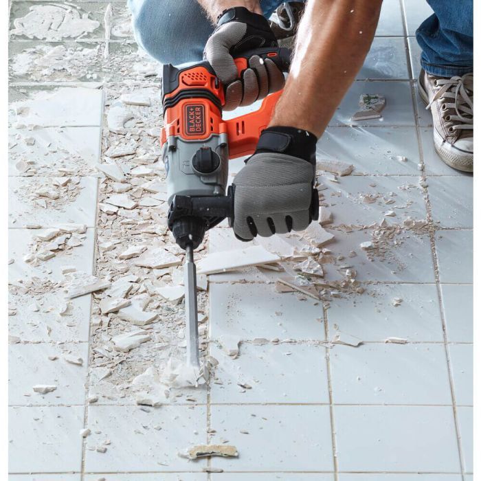 Перфоратор Black&Decker SDS-Plus,18 В, 1.2 Дж, 3 режими, 2.6 кг (без АКБ та ЗУ) (BCD900B) зображення 11