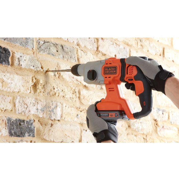 Перфоратор Black&Decker SDS-Plus,18 В, 1.2 Дж, 3 режими, 2.6 кг (без АКБ та ЗУ) (BCD900B) зображення 4