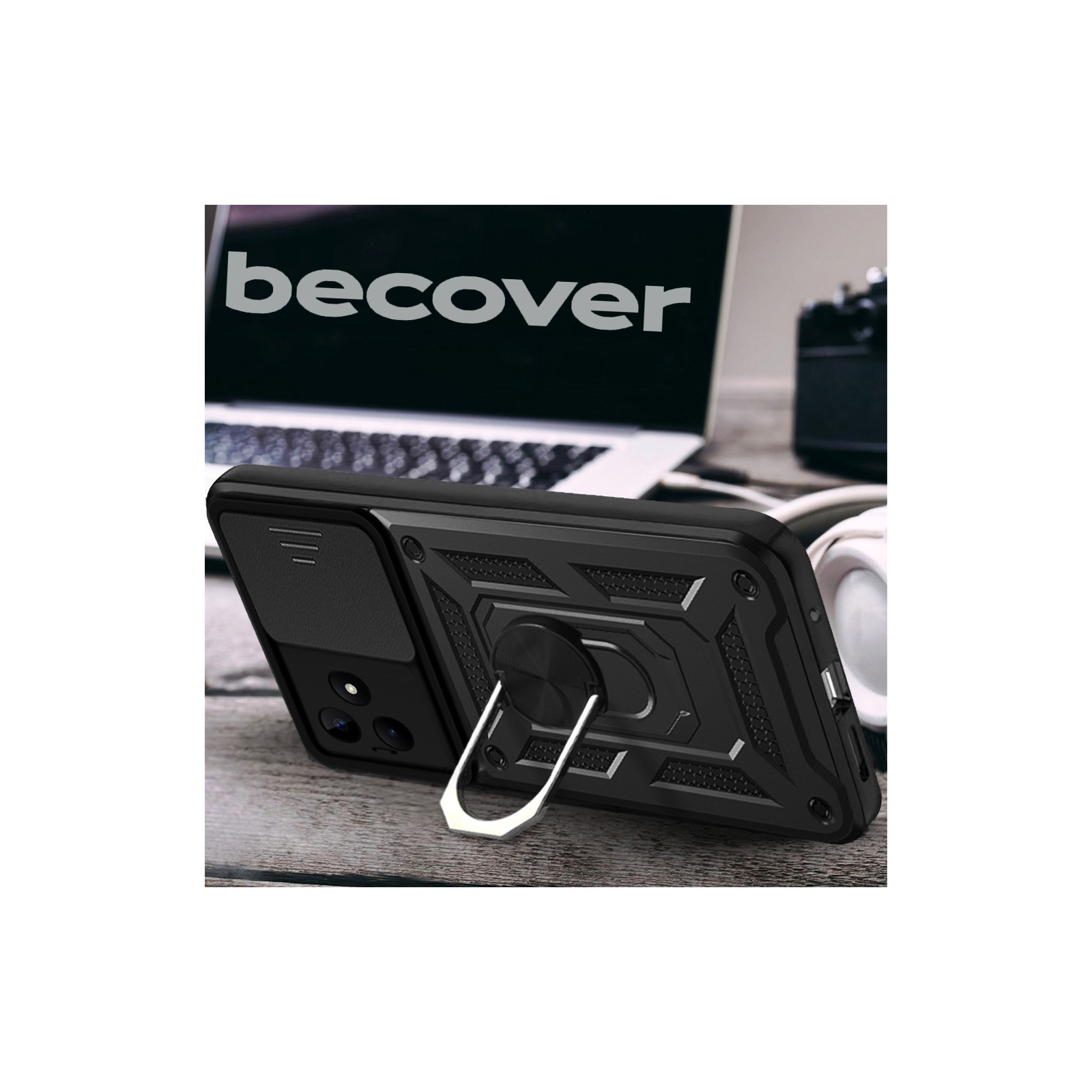 Чохол до мобільного телефона BeCover Military Realme C53 Black (710701) зображення 3