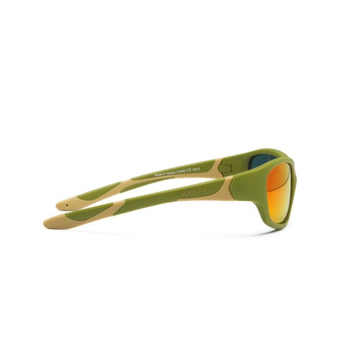Детские солнцезащитные очки Koolsun Sport хаки 3-8 лет (KS-SPOLBR003) изображение 2