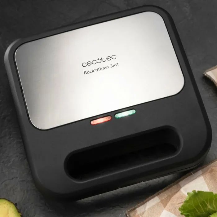 Вафельниця Cecotec Rock'nToast 1000 3in1 (CCTC-03203) зображення 3