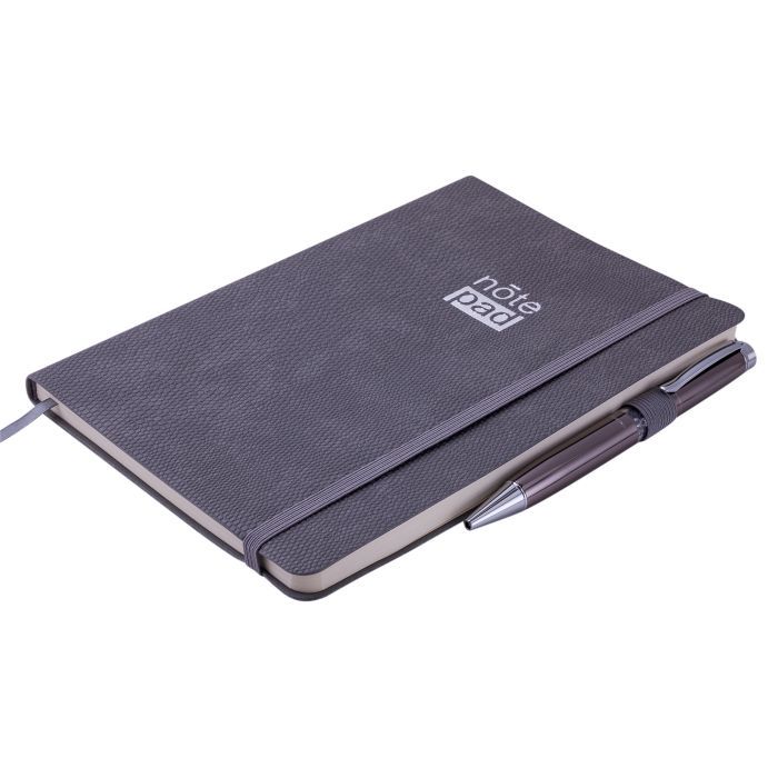 Книга записная Buromax RESPECT А5 96 листов точка, серый (BM.295308-09) изображение 2