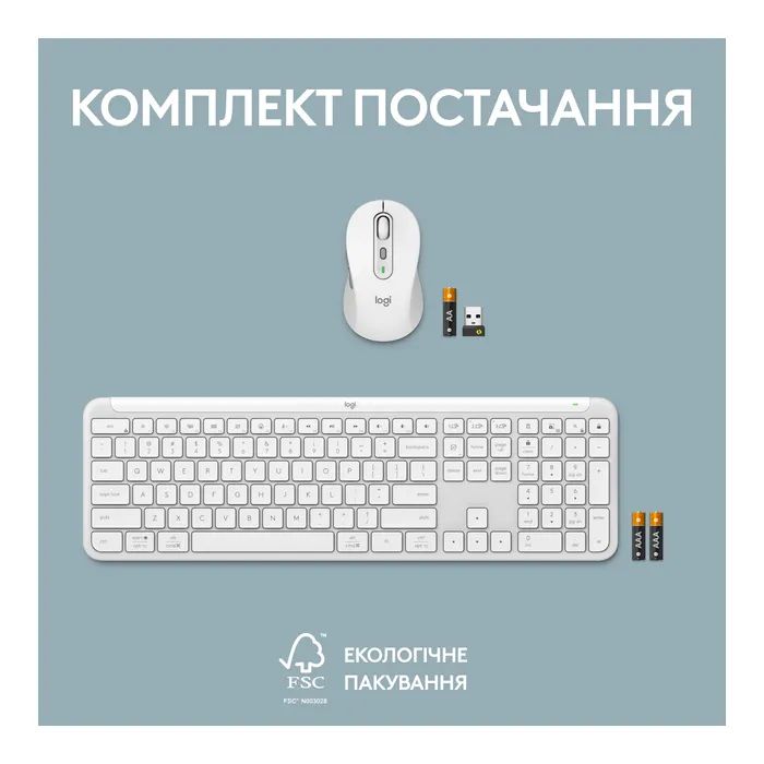 Комплект Logitech MK950 Bluetooth/Wireles UA Graphite (920-012490) изображение 11
