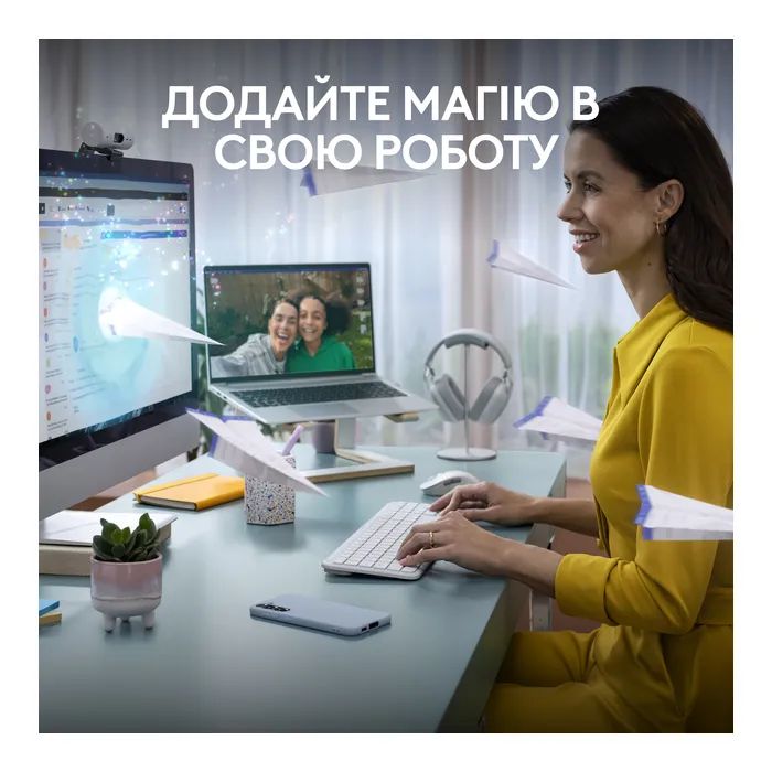 Комплект Logitech MK950 Bluetooth/Wireles UA Graphite (920-012490) изображение 2