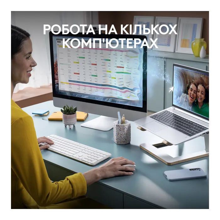 Комплект Logitech MK950 Bluetooth/Wireles UA Graphite (920-012490) изображение 3