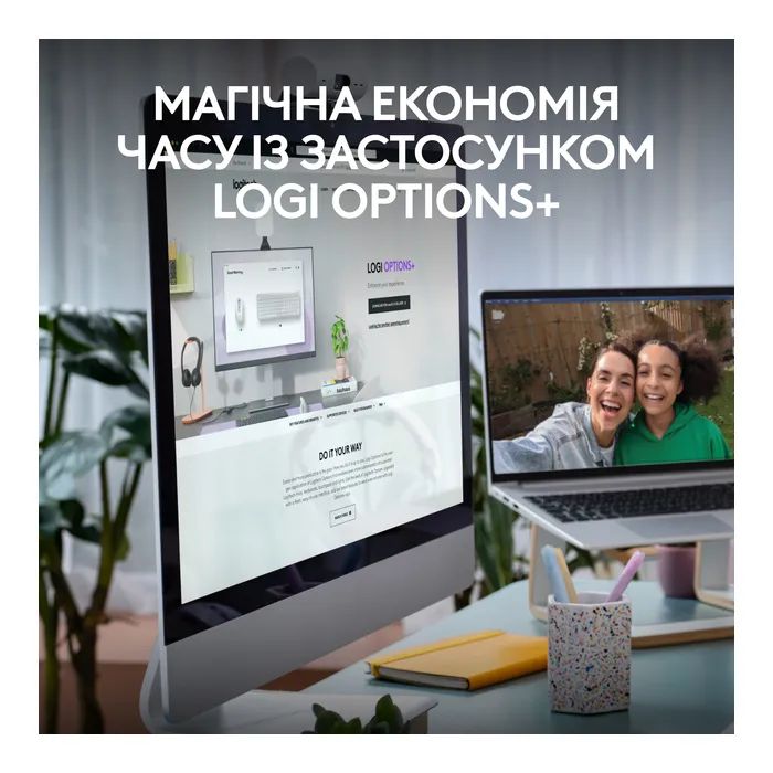 Комплект Logitech MK950 Bluetooth/Wireles UA Graphite (920-012490) изображение 4
