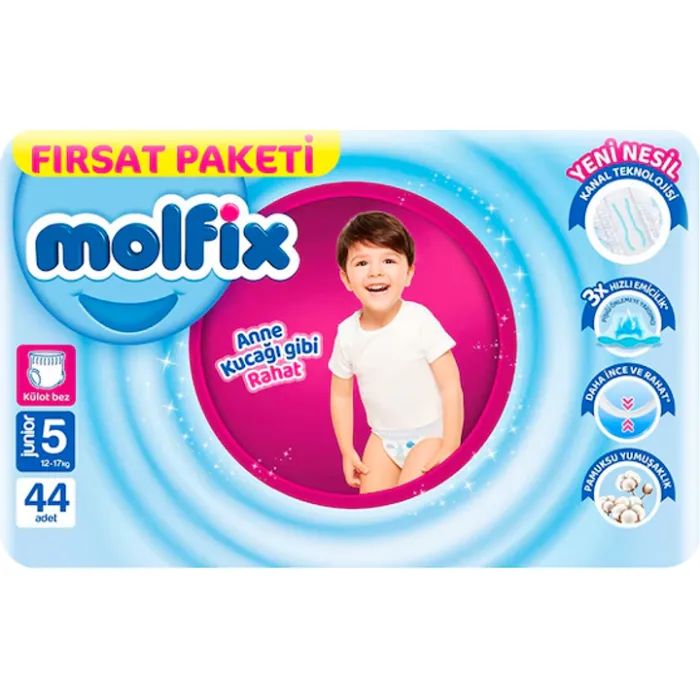 Подгузники Molfix Трусики 5 junior 12-17 кг 44 шт (8690536833276)