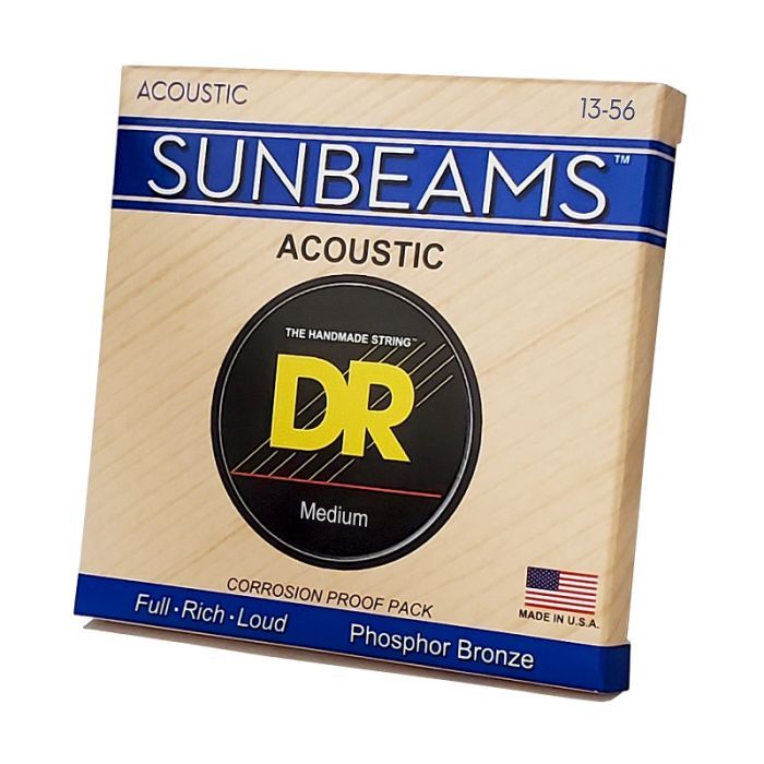 Струны для гитары DR Strings SUNBEAM Acoustic Phosphor Bronze - Medium (13-56) (RCA-13) изображение 2