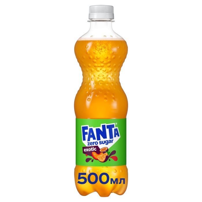 Напій Fanta Zero Sugar Exotic Безалкогольний сильногазований соковмісний 500 мл (5449000094131)
