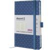 Еженедельник Axent датированный 2025 Partner Gently 125х195 мм, темное море (8522-25-05-A)
