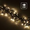 Гірлянда ColorWay Мішура LED 320 10 м 8 функцій теплий колір USB (CW-G-320L10U) зображення 2