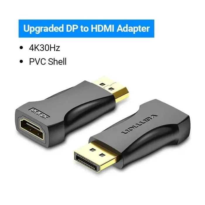 Перехідник DisplayPor M to HDMI F v.2.0 4K 60Hz PVC Vention (HBPB0) зображення 2