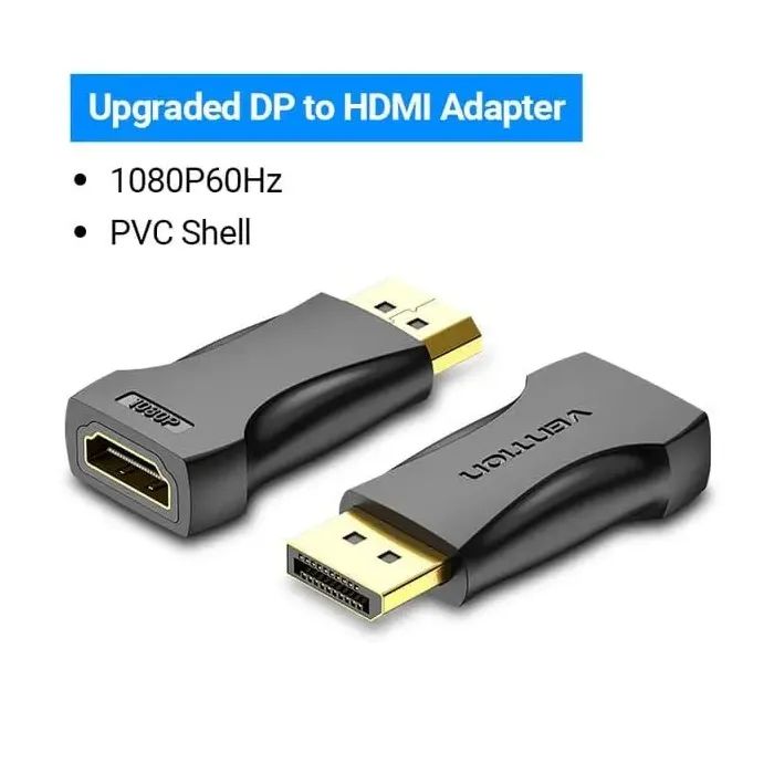 Перехідник DisplayPor M to HDMI F v.2.0 4K 60Hz PVC Vention (HBPB0) зображення 3