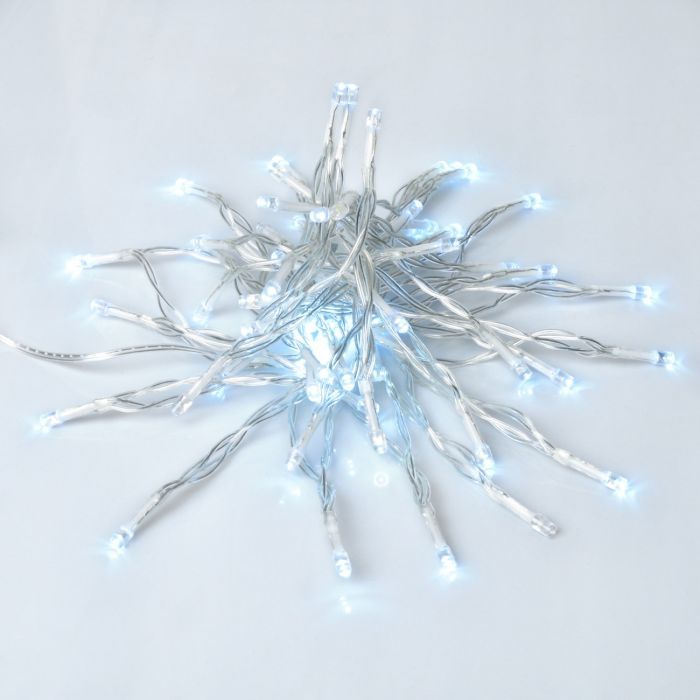 Гирлянда YES! Fun Нить 70 LED Холодно-белая 4.9 м Мерцание USB (975063)