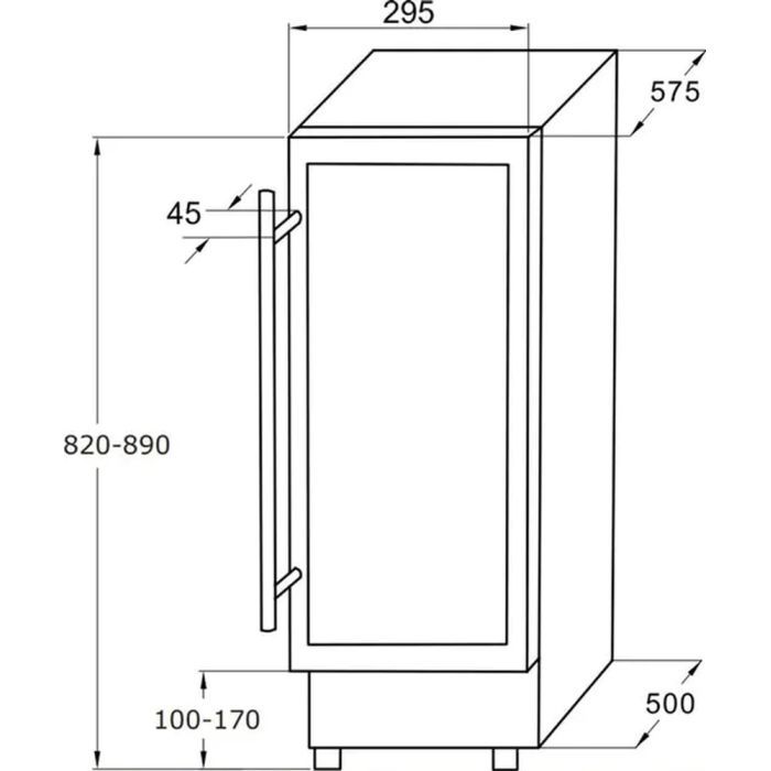 Холодильник AMICA WCF1K30B20.1 изображение 3