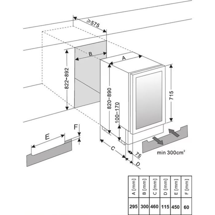 Холодильник AMICA WCF1K30B20.1 изображение 4