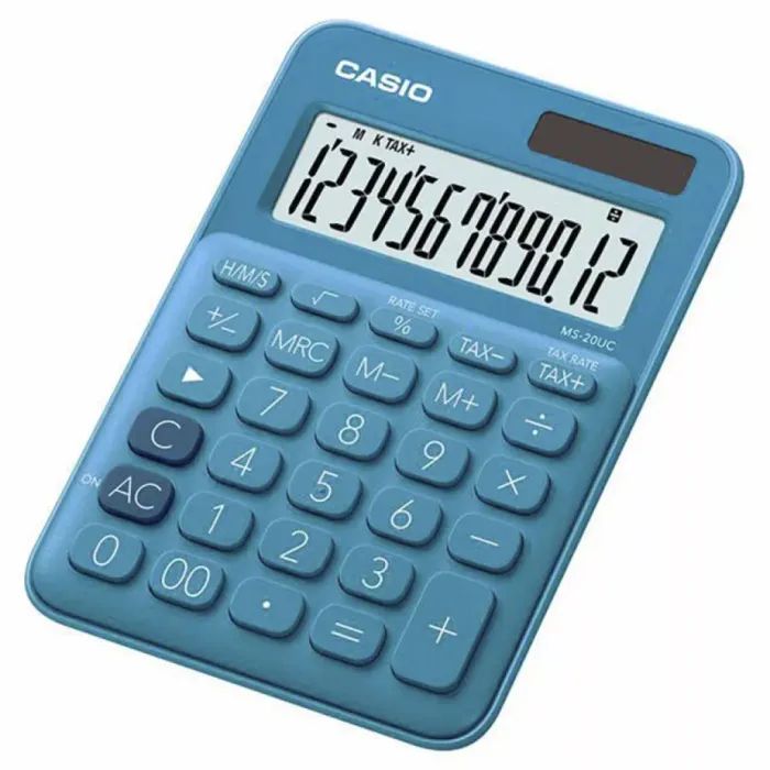 Калькулятор Casio MS-20UC-BU-W-EC, синій (CALC-CAS-MS-20UC-BU)